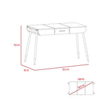 Escritorio Office Conect Wengue 124.4x75.6cm Con Un Cajón