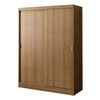 Closet Luke Marron 120x183cm Sin Espejo Y Con Dos Cajones