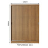 Closet Luke Marron 120x183cm Sin Espejo Y Con Dos Cajones