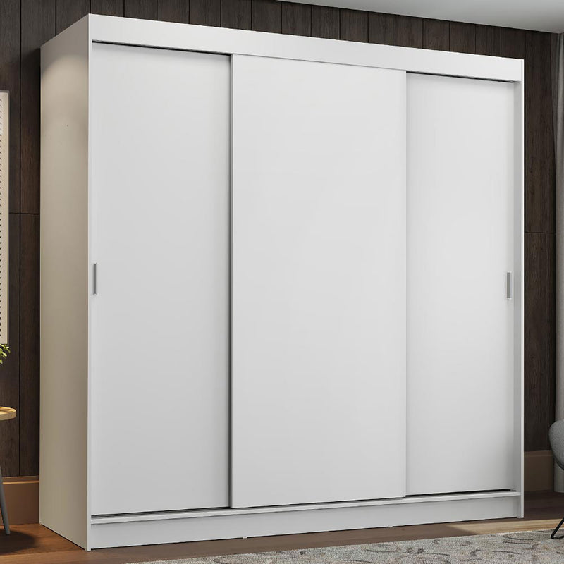 Closet Reno Blanco 180x205cm Sin Espejo Y Con Tres Cajones