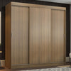 Closet Reno Marron 180x205cm Sin Espejo Y Con Tres Cajones