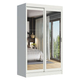 Closet Tokio Blanco 109x218cm con Espejo y Cinco Cajones - Closets | Bylmo