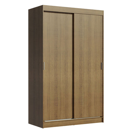 Closet Tokio Marron 109x218cm sin Espejo y con Tres Cajones - Closets | Bylmo