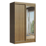 Closet Tokio Marron 109x218cm con Espejo y Cuatro Cajones - Closets | Bylmo