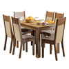 Combo Comedor Y Sillas Honduras Marron 136x76cm De 6 Puestos