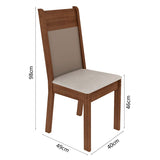 Combo Comedor y Sillas Panamá Marron 136x77cm de 8 Puestos - Comedores | Bylmo