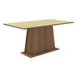 Combo Comedor Y Sillas Britney Marron 160x79cm De 6 Puestos