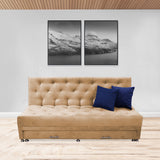 Sofacama Bachmann Camel 190x95cm de Tres Puestos Reclinable - Sofas y Poltronas | Bylmo