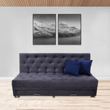 Sofacama Bachmann Gris 190x95cm de Tres Puestos Reclinable - Sofas y Poltronas | Bylmo