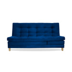 Sofacama Bieri Azul Petróleo 180x95cm De Tres Puestos Reclinable