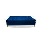 Sofacama Bieri Azul Petróleo 180x95cm De Tres Puestos Reclinable