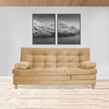 Sofacama Bieri Camel 180x95cm de Tres Puestos Reclinable - Sofas y Poltronas | Bylmo