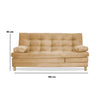 Sofacama Bieri Camel 180x95cm De Tres Puestos Reclinable