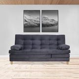 Sofacama Bieri Gris 180x95cm de Tres Puestos Reclinable - Sofas y Poltronas | Bylmo