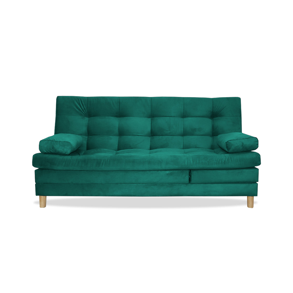 Sofacama Bieri Verde 180x95cm de Tres Puestos Reclinable - Sofas y Poltronas | Bylmo