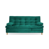Sofacama Bieri Verde 180x95cm de Tres Puestos Reclinable - Sofas y Poltronas | Bylmo