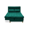 Sofacama Bieri Verde 180x95cm De Tres Puestos Reclinable