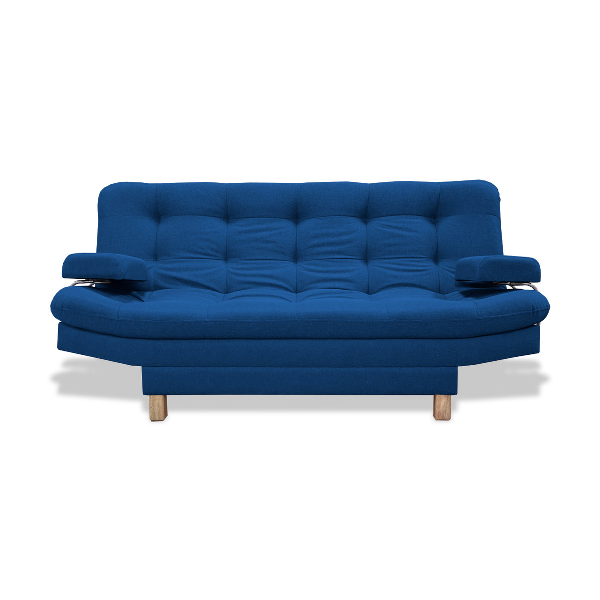 Sofacama Brunner Azul Petróleo 185x90cm de Tres Puestos Reclinable - Sofas y Poltronas | Bylmo