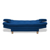 Sofacama Brunner Azul Petróleo 185x90cm De Tres Puestos Reclinable