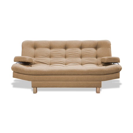 Sofacama Brunner Camel 185x90cm de Tres Puestos Reclinable - Sofas y Poltronas | Bylmo