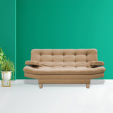 Sofacama Brunner Camel 185x90cm de Tres Puestos Reclinable - Sofas y Poltronas | Bylmo