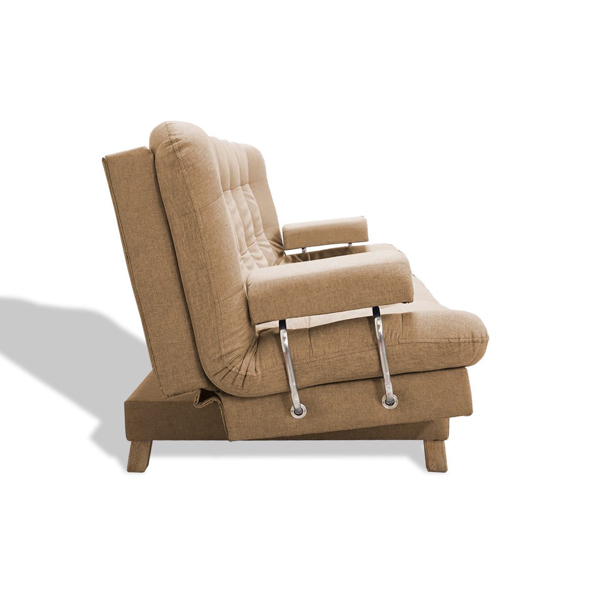 Sofacama Brunner Camel 185x90cm de Tres Puestos Reclinable - Sofas y Poltronas | Bylmo