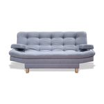 Sofacama Brunner Gris 185x90cm De Tres Puestos Reclinable