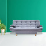 Sofacama Brunner Gris 185x90cm de Tres Puestos Reclinable - Sofas y Poltronas | Bylmo