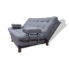 Sofacama Brunner Gris 185x90cm De Tres Puestos Reclinable