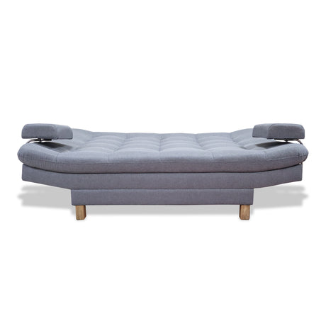Sofacama Brunner Gris 185x90cm de Tres Puestos Reclinable - Sofas y Poltronas | Bylmo