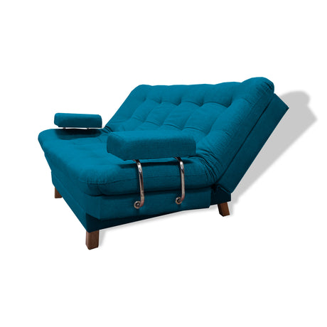 Sofacama Brunner Turquesa 185x90cm de Tres Puestos Reclinable - Sofas y Poltronas | Bylmo
