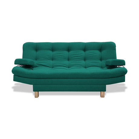 Sofacama Brunner Verde 185x90cm de Tres Puestos Reclinable - Sofas y Poltronas | Bylmo