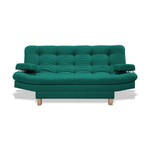 Sofacama Brunner Verde 185x90cm De Tres Puestos Reclinable