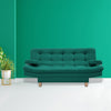 Sofacama Brunner Verde 185x90cm De Tres Puestos Reclinable