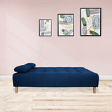 Sofacama Egli Azul Petróleo 180x94cm de Tres Puestos Reclinable - Sofas y Poltronas | Bylmo