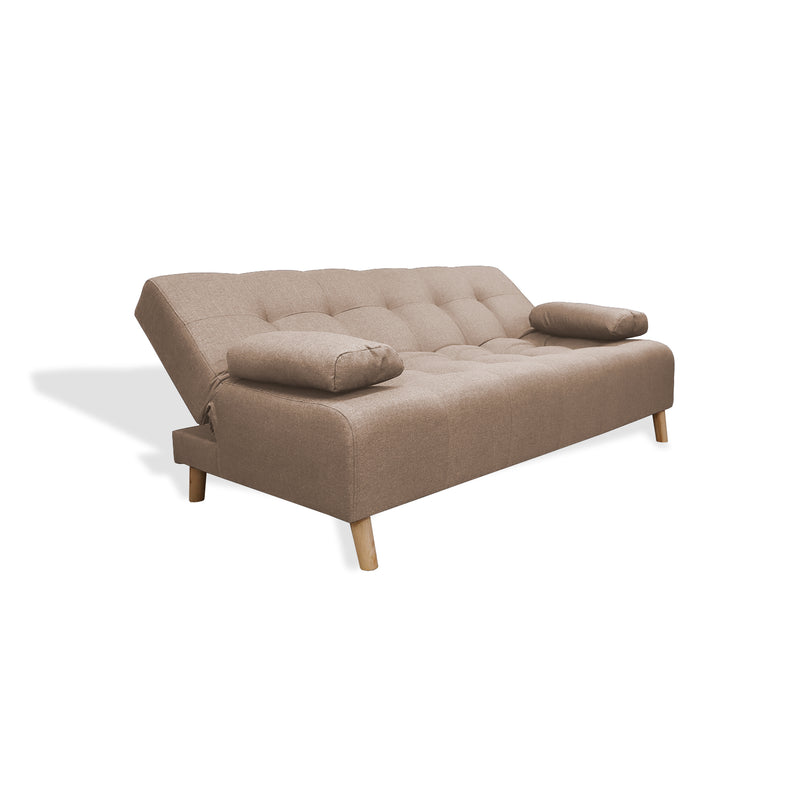 Sofacama Egli Camel 180x94cm De Tres Puestos Reclinable