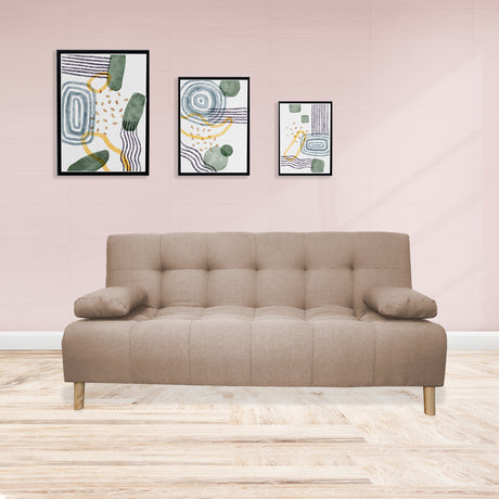 Sofacama Egli Camel 180x94cm de Tres Puestos Reclinable - Sofas y Poltronas | Bylmo