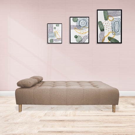 Sofacama Egli Camel 180x94cm de Tres Puestos Reclinable - Sofas y Poltronas | Bylmo