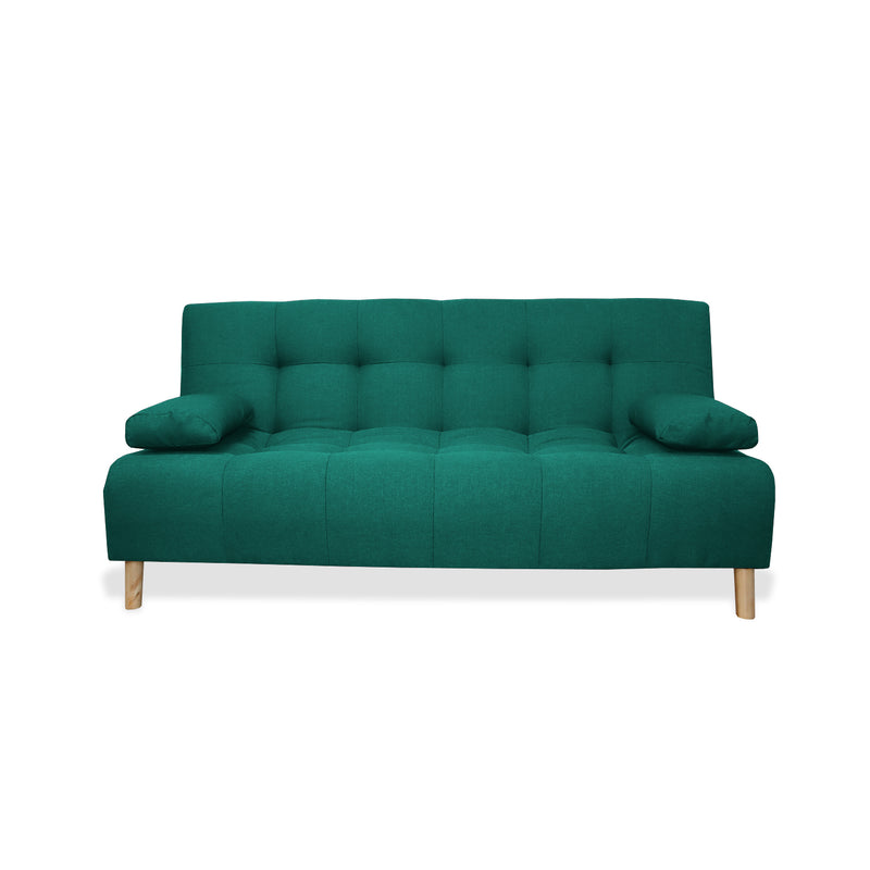 Sofacama Egli Verde 180x94cm De Tres Puestos Reclinable