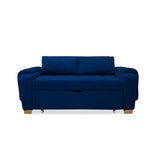Sofacama Hartmann Azul Petróleo 180x94cm de Dos Puestos Reclinable - Sofas y Poltronas | Bylmo