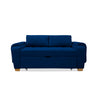 Sofacama Hartmann Azul Petróleo 180x94cm De Dos Puestos Reclinable