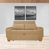 Sofacama Hartmann Camel 180x94cm de Dos Puestos Reclinable - Sofas y Poltronas | Bylmo