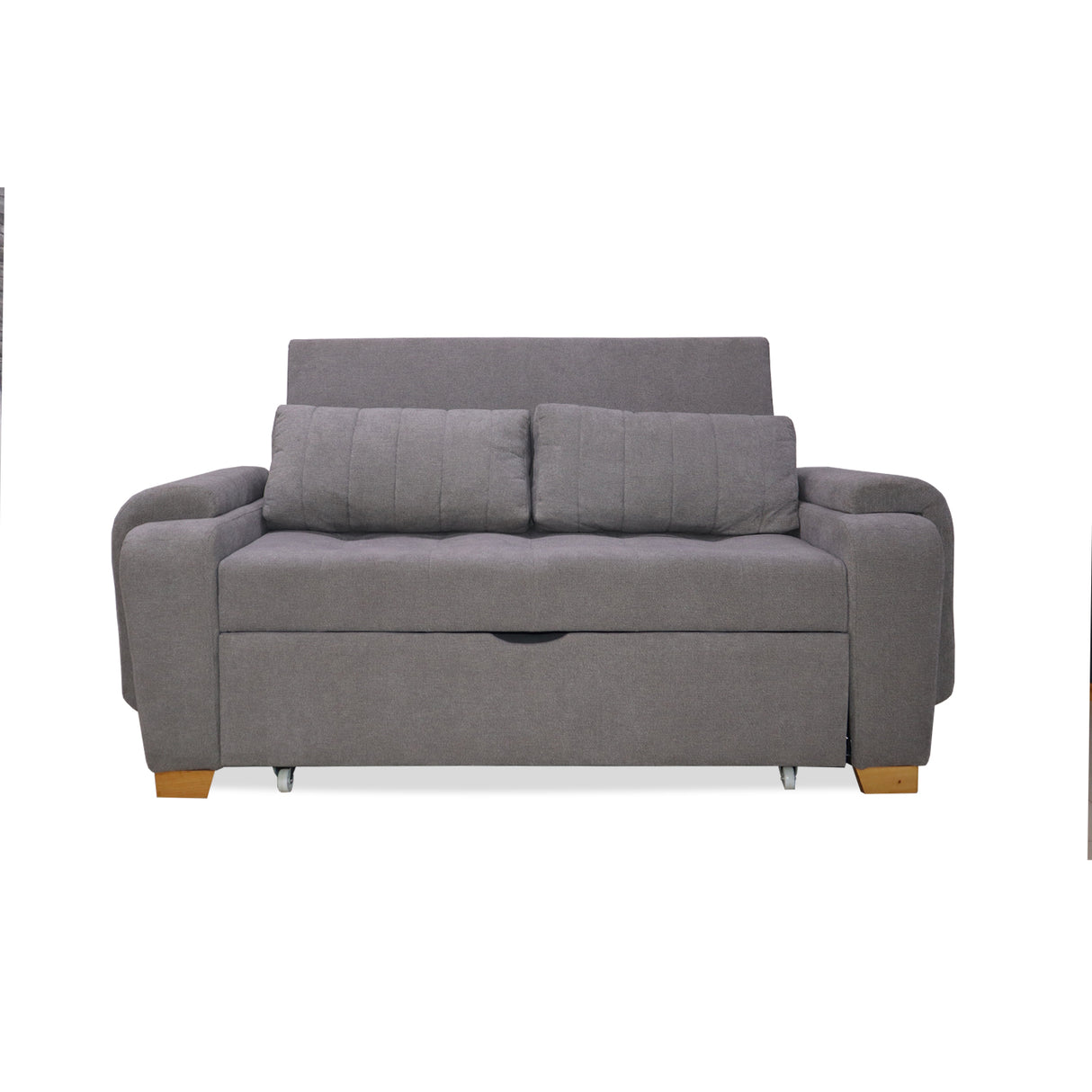 Sofacama Hartmann Gris 180x94cm de Dos Puestos Reclinable - Sofas y Poltronas | Bylmo