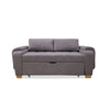 Sofacama Hartmann Gris 180x94cm De Dos Puestos Reclinable