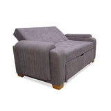 Sofacama Hartmann Gris 180x94cm de Dos Puestos Reclinable - Sofas y Poltronas | Bylmo