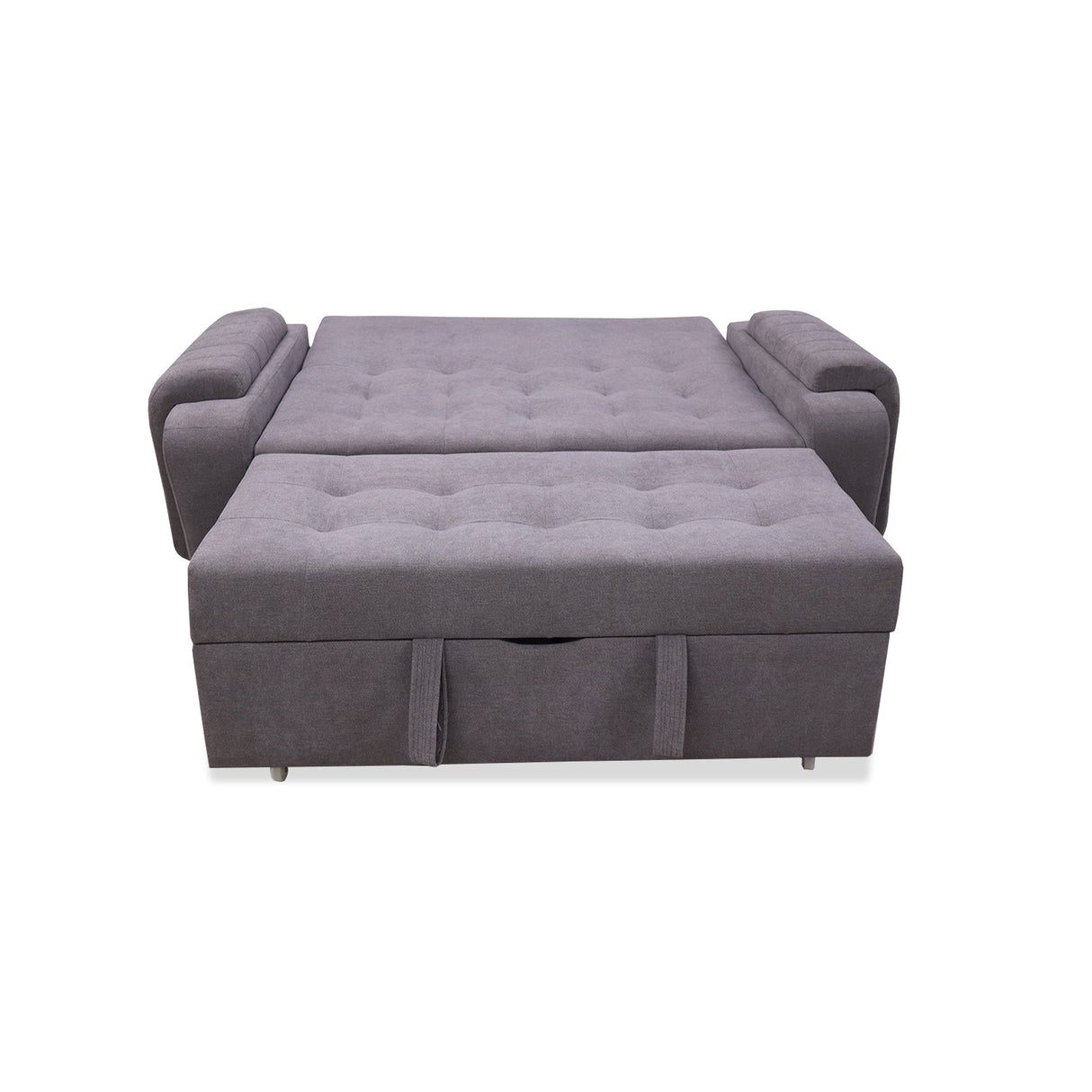 Sofacama Hartmann Gris 180x94cm de Dos Puestos Reclinable - Sofas y Poltronas | Bylmo