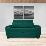 Sofacama Hartmann Verde 180x94cm de Dos Puestos Reclinable - Sofas y Poltronas | Bylmo