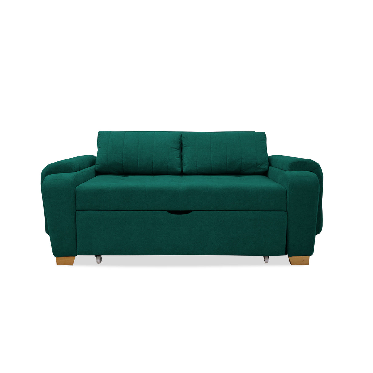 Sofacama Hartmann Verde 180x94cm de Dos Puestos Reclinable - Sofas y Poltronas | Bylmo