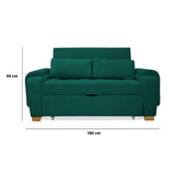 Sofacama Hartmann Verde 180x94cm de Dos Puestos Reclinable - Sofas y Poltronas | Bylmo