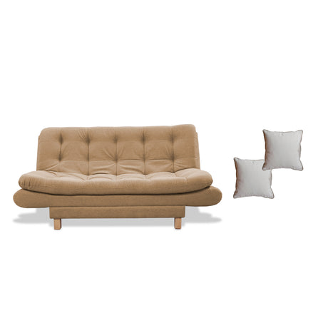 Sofacama Lehmann Camel 175x90cm de Tres Puestos Reclinable - Sofas y Poltronas | Bylmo